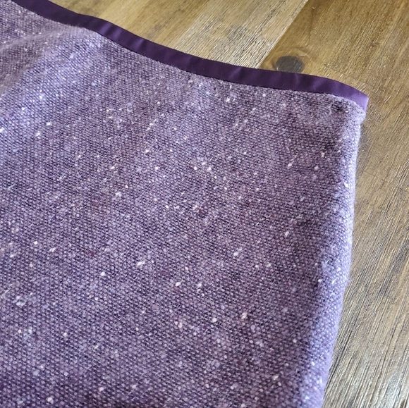 NWOT Women's Cute George Me Designs by Mark Eisen Purple Tweed A-Line Skirt - Picture 2 of 6